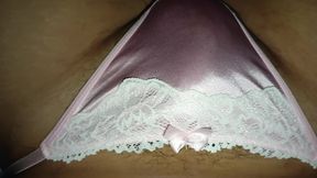 Feeling Horny &amp; Sexy with my Pink thong with cute ribbon Makes me more horny