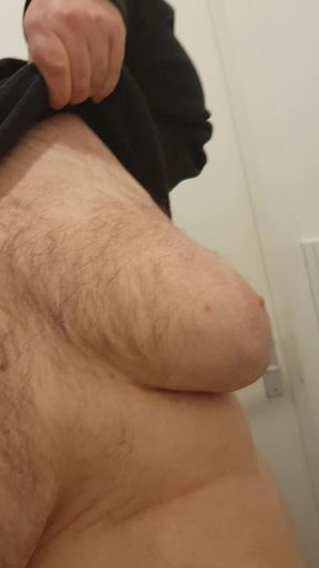 Chubby at Urinal From Work