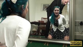 Alexxa Vice double penetrated and punished in hard theeway