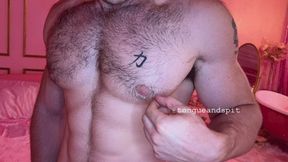 Zack Dickson Nipples and Hairy Pecs Video 1 - WMV