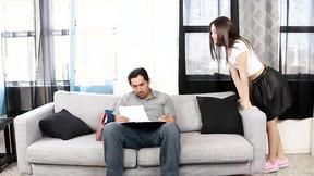 ”FAMILY STROKES Naughty teen Lucy Doll gets her mesmerizing face covered in jizz”