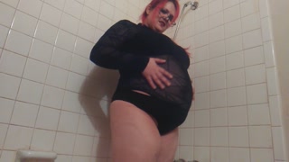 9+ inches Gained Shower Hose Belly Inflation