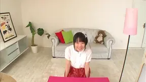 Charming teen Miyu Sakai sucks rod gives a footjob