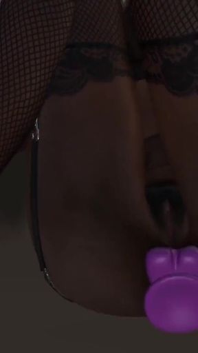 Black elf ass fucked hard by a voodoo dick