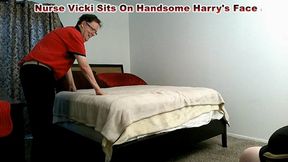 Nurse Vicki Sits on Handsome Harry's Face ! mp4