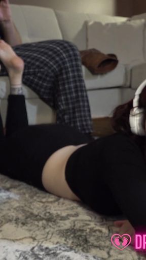 Bella's Accidental Footjob - (dreamgirls in Socks)