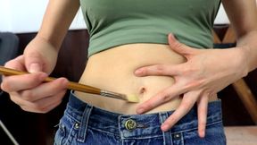 Experiments with sensations in Melissa's Belly Button (Custom) MP4