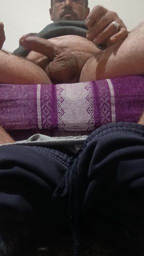 He Masturbates in the Living Room and Cums Wonderfully.