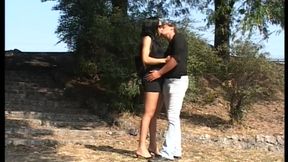 Crazy giant cock in the ass for a shemale