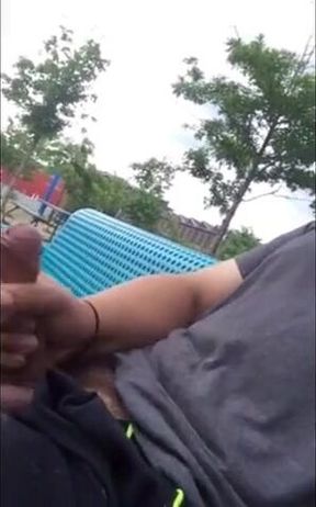 Public Masturbation Caught on Tape