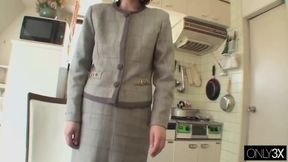 Racy Brunette Makiko Takin' It Raw &amp; Uncut in POV J-Action