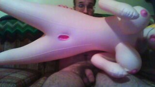 Inflatable comic love doll manual inflation