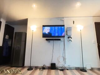 My stepsister is very admirable at sucking my weenie and asks me to fuck her in the living room-POV, Teen, Cumload