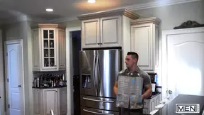 MEN - Jax Thirio Can't Refuse When His Stepson Jesse Bolton Slowly Undresses Him And Sucks His Cock