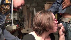 She's Going to Suck and Get Gang-banged in the Basement