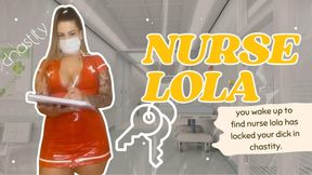 🔐👩‍⚕️ YOU WAKE UP TO FIND NURSE LOLA HAS LOCKED YOUR DICK IN CHASTITY  👩‍⚕️🔐