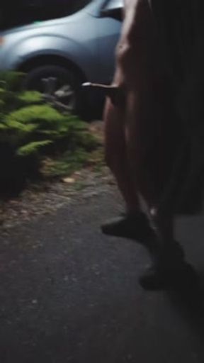 His dick gets so HARD when I make him go on a PUBLIC walk