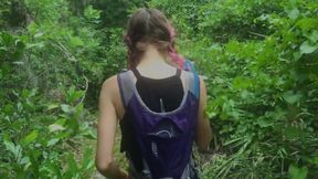 Peeing in the Forest on a Hike