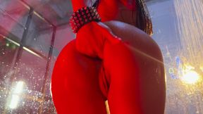 Rock Star Monika Fox Fucked Holes with Double Penetration and Butt Rose with Big Dildos in the Shower