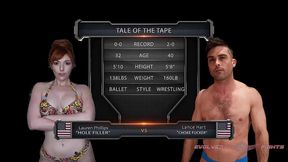 lauren philips vs lance hart mixed wrestling