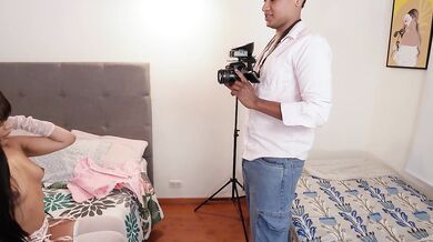 The photographer got fucked raw by his lust hungry latina muse