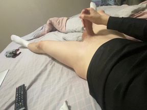 A hot compilation of young guy's nightly cumshots