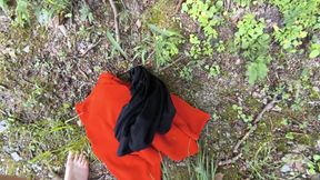 complete naked tit slapping near train bridge