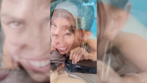 Camsoda-Girl gets cum in mouth after sucking