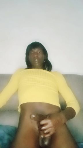 Cumming my big cock