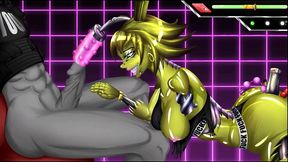 five nights at the striptease club [ hentai game pornplay ] ep.1 dangerous animatronics blowjob !