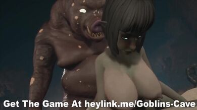 Trapped & Broken in Goblins Cave: MILF Takes Doggy Style Anal Gangbang Like a Champion!