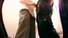 Head nurse Nanako Mori on her knees sucking amazing fat cock