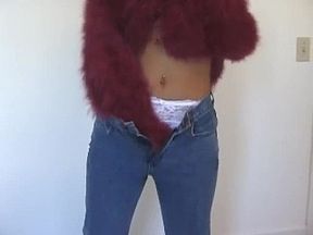 Red Angora Blowjob Scene 1