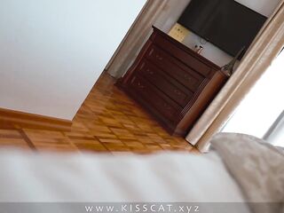 Step mommy fantasies screwed by step son and lastly get preggo sex in hotel share couch