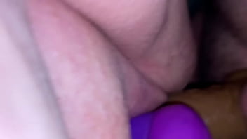Husband fucks wife with cocksleeve