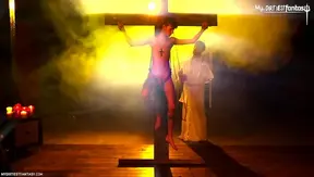Dominant Priest Takes Confession by Fucking Submissive Twink Hard – 18+ Bareback