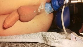 Cute Twink Knotted By Dildo On Fuck Machine