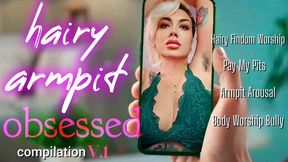 Hairy Armpit Obsession Compilation V.1: Femdom & Findom Armpit Worship JOI | MILF Armpit Smelling Verbal Humiliation