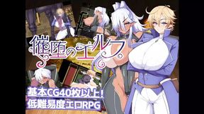 Fallen Elf enjoys big dick from Goblin Orc in 3D Hentai Game