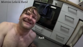 I peed in my good boy's mouth, made him play with my piss and swallow