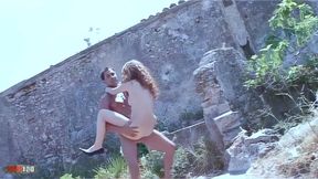 beautiful spanish amateur monica ledesma fucks with pornstar outdoors