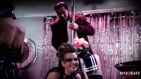 WHORNYFILMS Strip Club Orgy From The Future