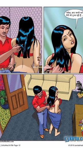 Key moment from &quot;Savita Bhabhi Aur Bra Salesmen XXX Story&quot;