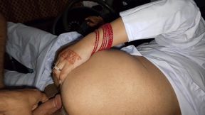 College Girl in the Car with Teacher