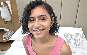 18 yr old puerto rican teen with nice tits and a plump pussy