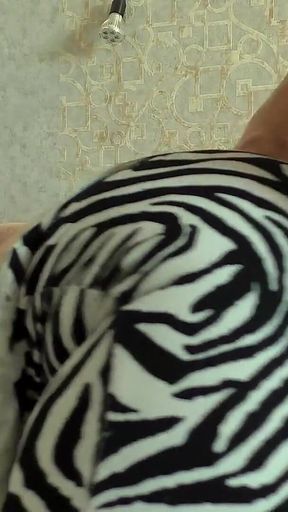 A Stranger in a Zebra Costume Fucks Hard and Sucks a Big Dick