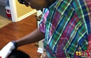 Ts eve gets sucked and fucked