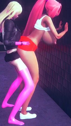 Hooters Chick Gets Railed by a Futa - 3D Porn Parody