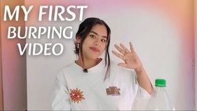 MY FIRTS BURPING VIDEO