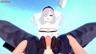 POINT OF VIEW Manga porn Foot wank From Aurora from Arknights